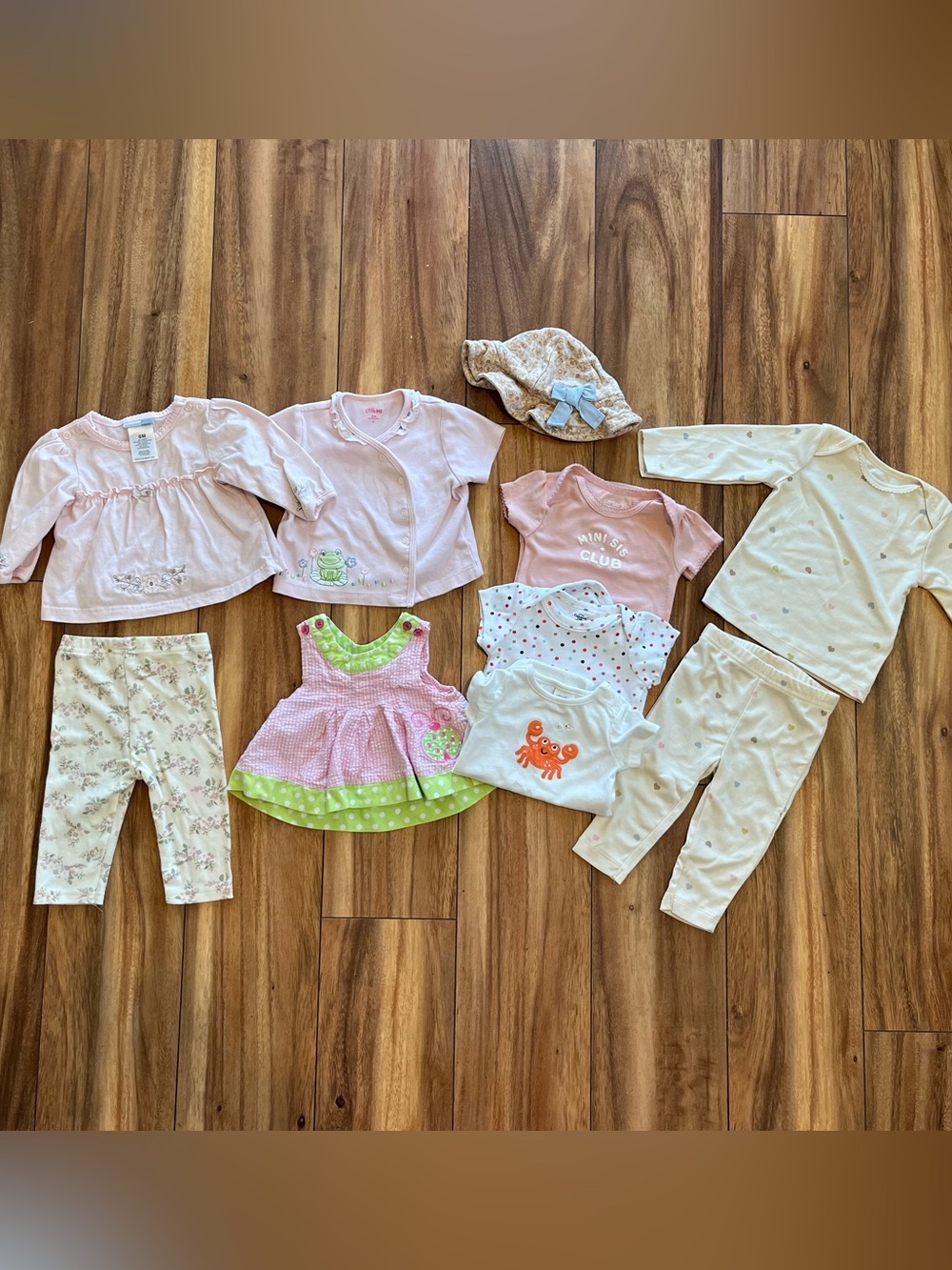 3-6mo baby girl infant summer clothing bundle boutique style LOT10pcs vintage